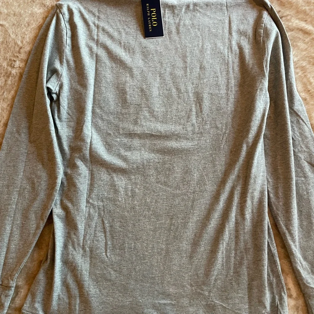 Polo RL Gray Long Sleeve Tee - Picture 4 of 4